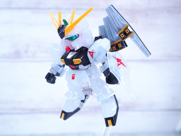 SDガンダム EXスタンダード νガンダム ソリッドクリア レビュー : おもちゃの巣（玩具レビュー）