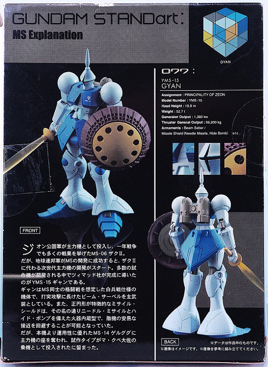 FW GUNDAM STANDart:20 ギャン レビュー : おもちゃの巣（玩具