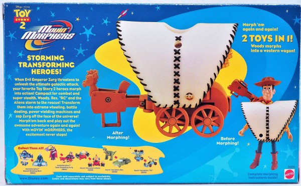 Disney PIXAR Toy Story 2 Movin' Morphers Woody Morphs Into A