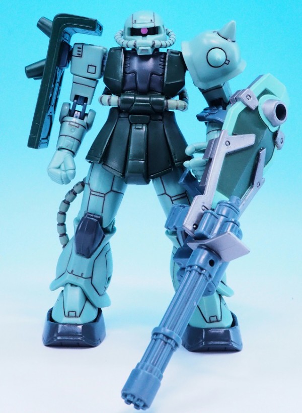 Gundam Battle Scarred Rx-79g Ez-8 Mobile Suit Bandai MSIA