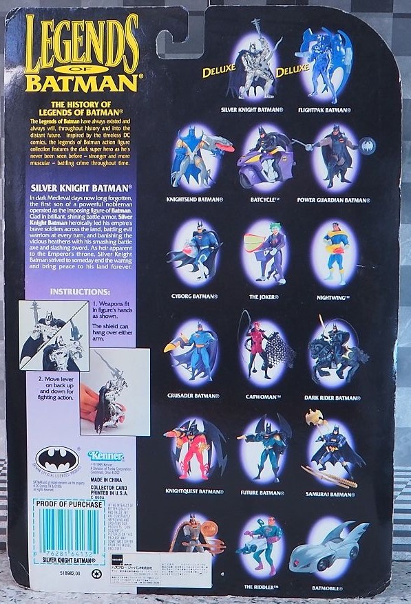 ケナー社製　シルバーナイト　バットマンフィギュア Kenner シルバーナイトバットマン レビュー : おもちゃの巣