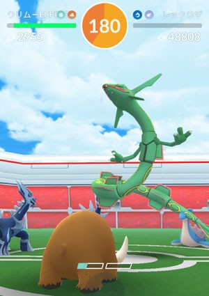 今日のポケモンgo レックウザ最終日 すな風呂