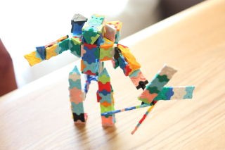 Laqで作った変形ヘリコプターロボ さがしもの工房