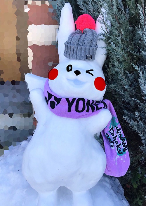 雪だるまを作ったよ ソフトテニス サプリメンツ