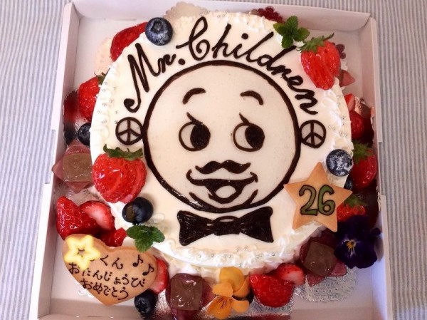ミスチルくんの直書きお誕生日ケーキ Rina S