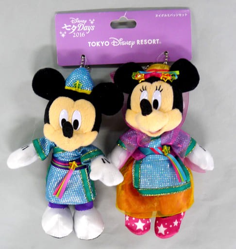 タグ有 美品 ミッキー ミニー ぬいぐるみバッジセット ディズニー七夕デイズ16 東京ディズニーリゾート限定 おもちゃの新入荷 再入荷最速情報