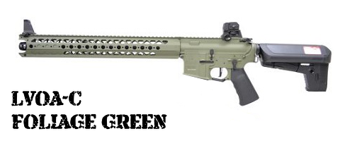 サバイバルゲーム｜武器｜KRYTAC｜LVOA-C（FOLIAGE GREEN）｜電動ガン｜固定スライド｜18歳以上 : エアーソフトラボ