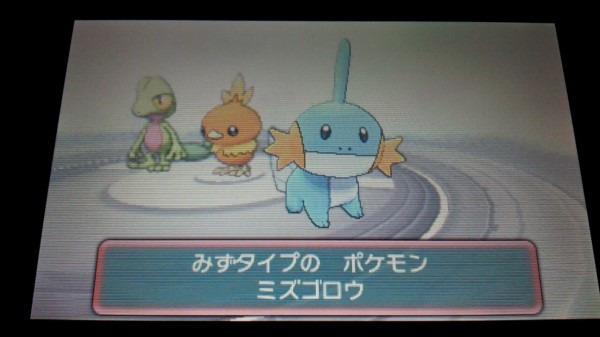 ポケモンアルファサファイア第３話 最初のポケモンはミズゴロウに決定 ａｊのゲーム日記