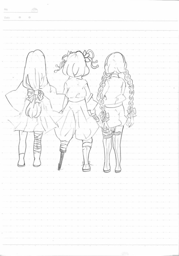 小５ 鬼滅の刃 ねずこ みつりと の可愛いうしろ姿は誰 小学生 絵筆ちゃんのblog