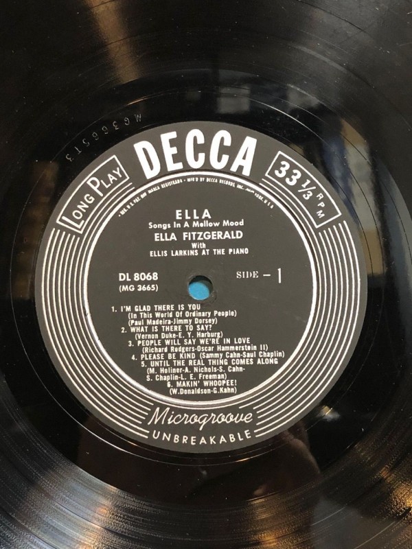 名曲レア盤‼︎ ELLA FITZGERALD 蓄音機 SPレコード 名曲レア盤‼︎ ELLA