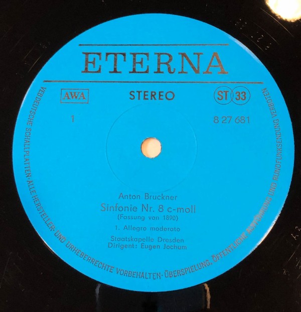 東独Eterna 完全初出セット ブルックナー 交響曲全集 ヨッフム ドレスデン