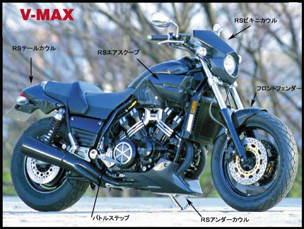 Vmax 1200 コワース RS エアスクープ カーボン : ネジのバイクブログ