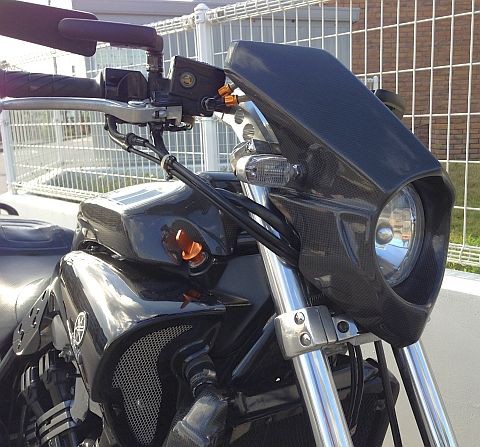 コワース RS ビキニカウル カーボン 装着 Vmax 1200 : ネジのバイクブログ