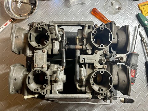 Vmax 1200 キャブレター 分解 点検 : ネジのバイクブログ