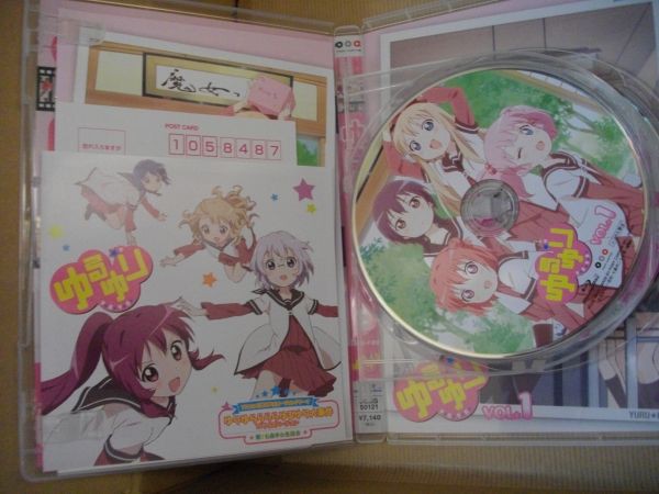 三上枝織さん（赤座あかり役）直筆サイン色紙付き「ゆるゆり」BD1巻が