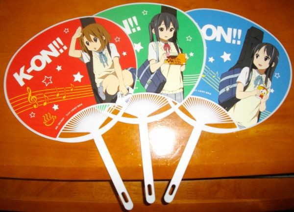 【激レア】　けいおん！　ミニうちわ　特典限定品　フェア特典　百合　希少　アニメ ローソン けいおん!!フェアのうちわコンプリートした♪ : Sylph Watch