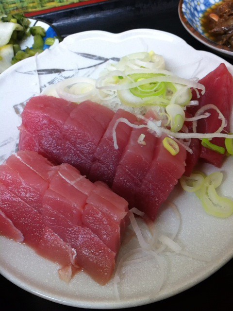 マグロ刺身 もみじや 食メモ 愛知 旅先b級グルメと飲み記録