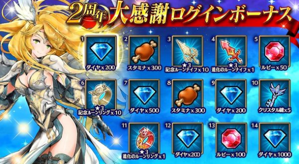 ヴァルキリーコネクト 二周年キャンペーン開催 毎日無料ガチャ他 しょっ得通信 ソシャゲのお得情報をお届けする通信
