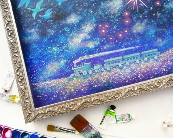 銀河鉄道の夜 にじいろ絵描き てじまともこ