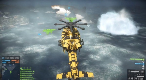 Bf4 Naval Strike で巨大ザメ メガロドンが現れて兵士を叩き潰すという隠し要素があるとかないとか はるぼーど