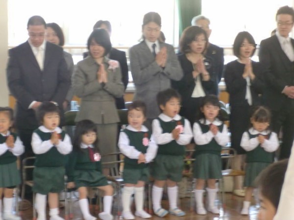 入園式 : 高田カトリック幼稚園のブログ