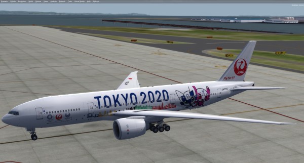 Taka's Repaint World】JAL 777-200 TOKYO2020特別塗装（共同
