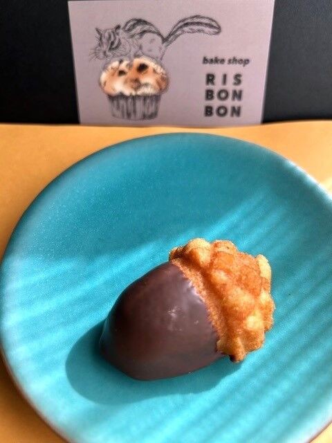 食いしんぼうリス☆抹茶どんぐり