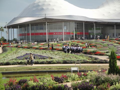 山口ゆめ花博に行きました 花と短歌と竹原と