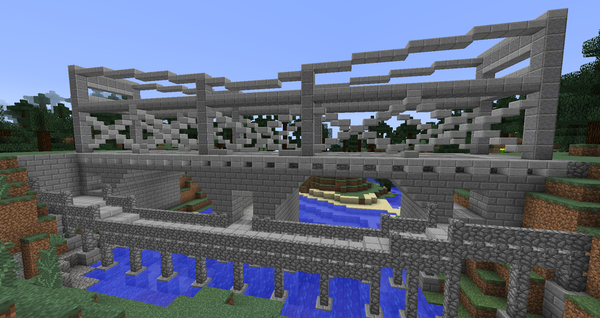 今日の建築 石造りの橋を作った マイクラ マイクラ 匠の部屋