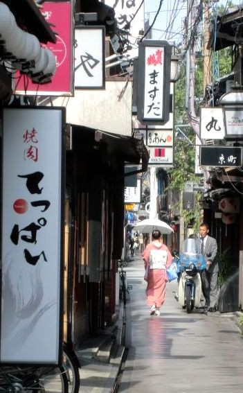 ポン と化けるか 先斗町猫と美女 京都好きなの