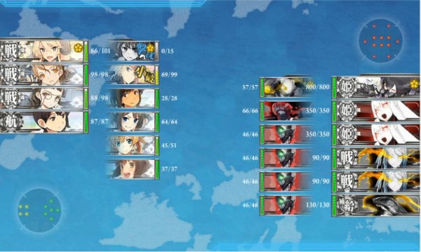 艦これ 連合艦隊で艦隊11隻以下で組んでると表示がずれて轟沈演出が起きてしまう 母港に戻ると復活する模様 艦これ速報 艦隊これくしょんまとめ