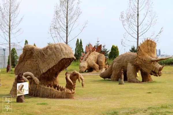 恐竜 わらアート 空想動物園 16 仙台人が仙台観光をしているブログ
