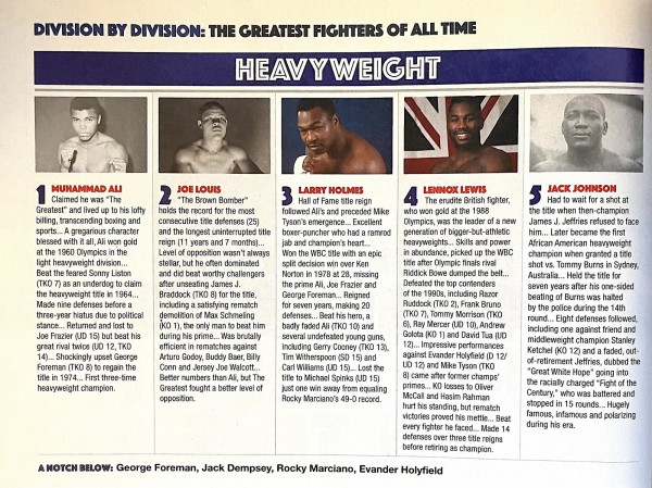 The Top Heavyweights Of All-Time〜ヘビー級史上最強は誰だ