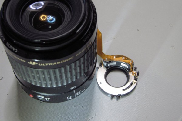 Canon EF28-105mm F3.5-4.5 USM (junk) 絞り機構 修理チャレンジ