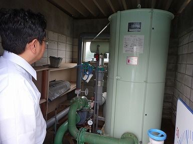 ポンプ室 今日の三中