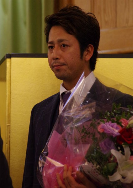 ズーちゃんオリジナルかんバッジ販売中 茂原後援会激励会 15 12 5 Marines Times ちば時々つば