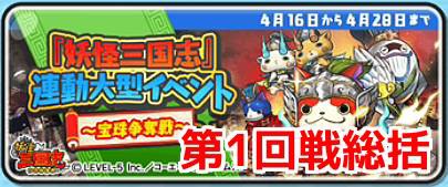 妖怪ウォッチぷにぷに 宝珠争奪戦第2回はドコがトップとなるか 次回戦略を立てるよ がめおべら