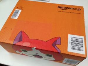 Amazonから妖怪ウォッチ仕様の箱が届いたよ Snsに投稿すると限定メダルが貰える がめおべら