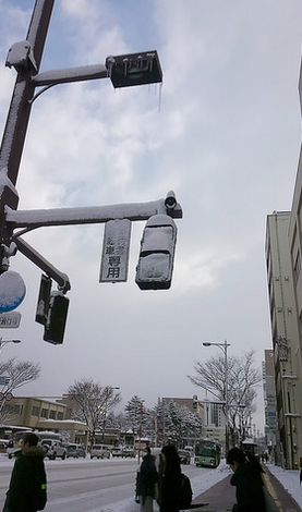 着雪で見えないled信号 クラブアルペン情報局