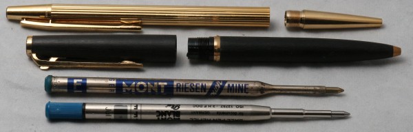 モンブランのリフィルアダプター【モンブランの旧型ボールペンに現行リフィルをつけるには？】 : Fountain Pen Teardown