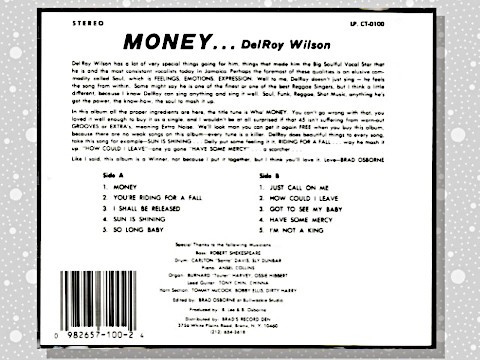 Delroy Wilson 「Money」 : つれづれげえ日記