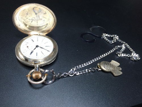 シルバー製品アンティーク TAVANNES WATCH TRUSTY 犬印