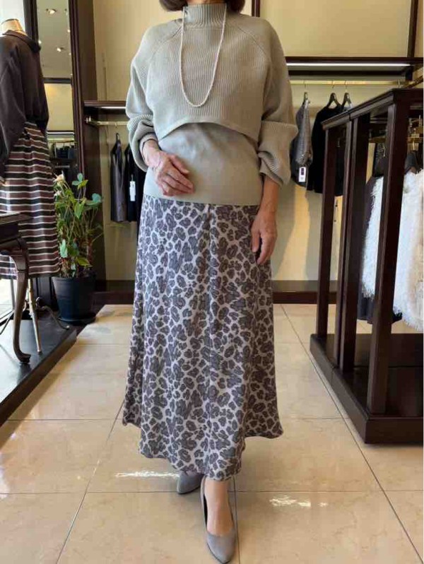 アニマルプリントスカート アニマルプリントナロースカート | N. Natural Beauty Basic