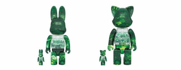その他 BE@RBRICK - R@BBRICK NY@BRICK 100 &amp; 400 AUTUMN GREEN BE@RBRICK SERIES 50