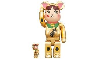 8月8日～11日まで抽選受付】BE@RBRICK 招き猫 ペコちゃん 金運 金メッキ 100％ & 400％ : 転売Times・。・ｖ