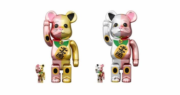 9月21日～22日発売】BE@RBRICK 招き猫 千万両 桃金メッキ × 金メッキ/銀メッキ × 桃金メッキ 100％ & 400％ :  転売Times・。・ｖ