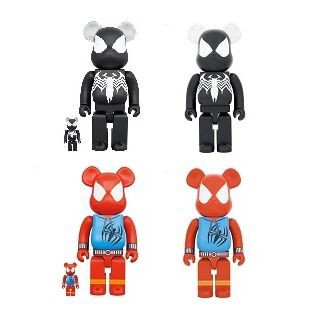 4月29日～30日発売】BE@RBRICK SPIDER-MAN BLACK COSTUME 100％ u0026 400％・1000%/BE@RBRICK  SCARLET SPIDER 100％ u0026 400％・1000% : 転売Times・。・ｖ