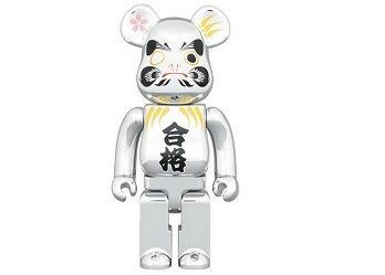 10月25日MCT TOKYOで発売】BE@RBRICK 達磨 合格 銀メッキ 100％/400