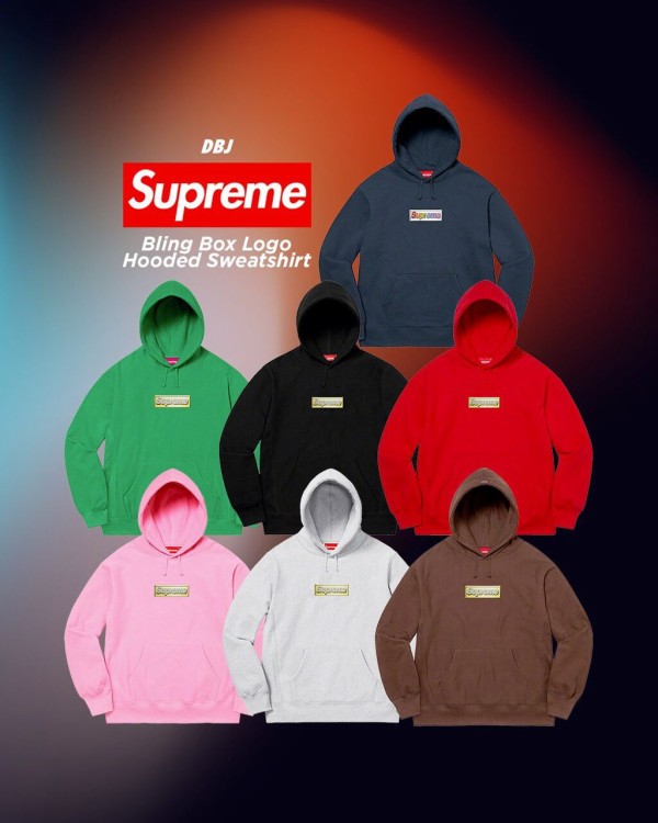 supreme 2019ss week1 Chenille hooded