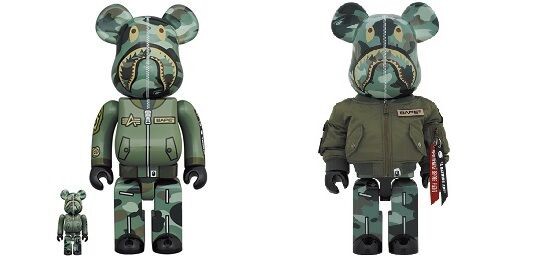 11月6日発売】BE@RBRICK BAPE®︎ × ALPHA 100％ & 400％/1000% : 転売Times・。・ｖ